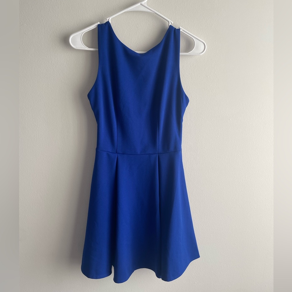 Electric day blue B. Darlin cocktail dress (size 1/2)